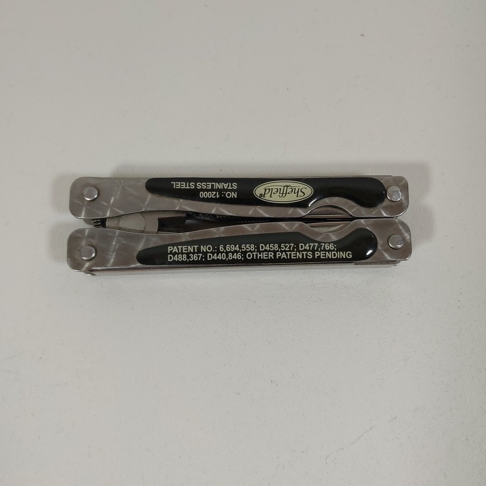 SHEFFIELD MODEL‎ 12000  STAINLESS STEEL FOLDING MULTI-TOOL